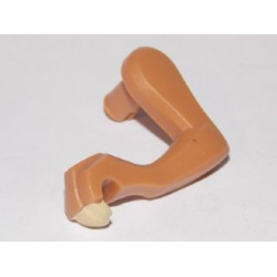 Dinosaur Leg Small (Front) Raptor Left with Tan Claws Pattern - Medium Nougat Dinosaur Leg Small (Front) Raptor Left with Tan Claws Pattern - Medium Nougat