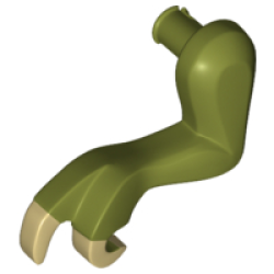 Dinosaur Leg Small (Front) Tyrannosaurus rex with Pin with Tan Claws Pattern - Left - Olive Green Dinosaur Leg Small (Front) Tyrannosaurus rex with Pin with Tan Claws Pattern - Left - Olive Green