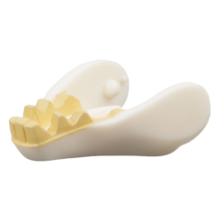 Warg Jaw Lower with Tan Teeth Pattern - White Warg Jaw Lower with Tan Teeth Pattern - White