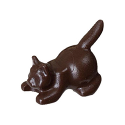 Cat, Crouching - Dark Brown