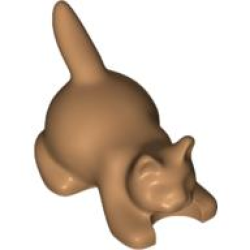 Cat, Crouching - Medium Nougat