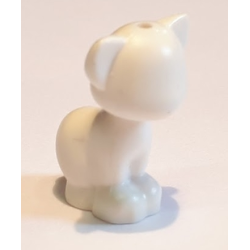 Cat, Friends Style, Sitting - White Cat, Friends Style, Sitting - White