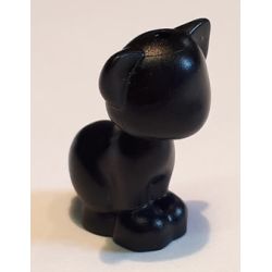 Cat, Friends Style, Sitting - Black Cat, Friends Style, Sitting - Black