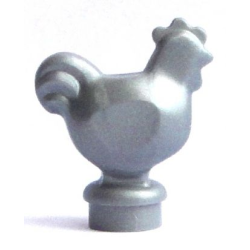 Chicken, Narrow Base - Flat Silver Chicken, Narrow Base - Flat Silver