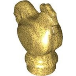 Chicken, Wide Base - Pearl Gold Chicken, Wide Base - Pearl Gold