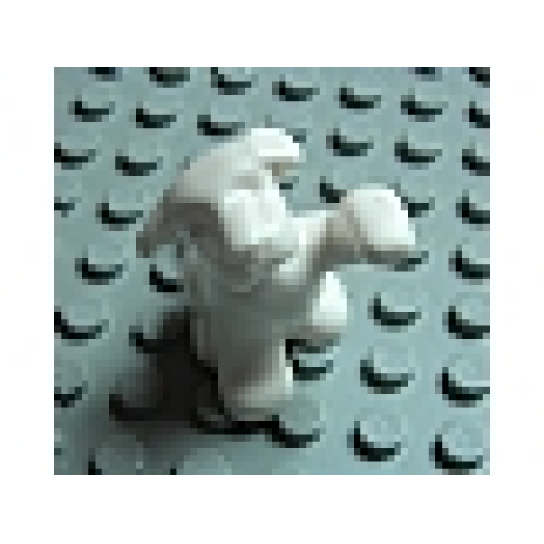 Деталь LEGO 6250 Dog, Belville, Sitting with Raised Paw - White