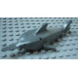 Sawfish with Debossed Eyes - Dark Bluish Gray