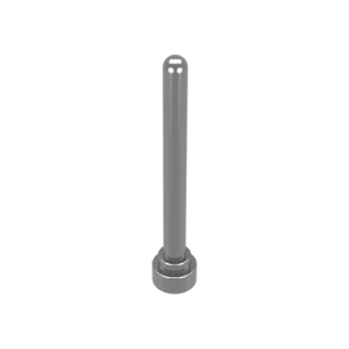 Деталь LEGO 3957 Antenna 4H - Round Top - Chrome Silver