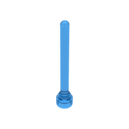 Деталь LEGO 3957 Antenna 4H - Round Top - Trans-Medium Blue