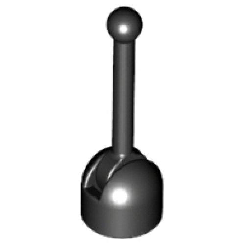 Деталь LEGO 4592c02 Antenna Small Base with Black Lever (4592 / 4593) - Black