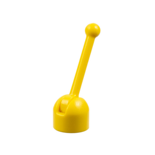 Деталь LEGO 4592c01 Antenna Small Base with Yellow Lever (4592 / 4593) - Yellow