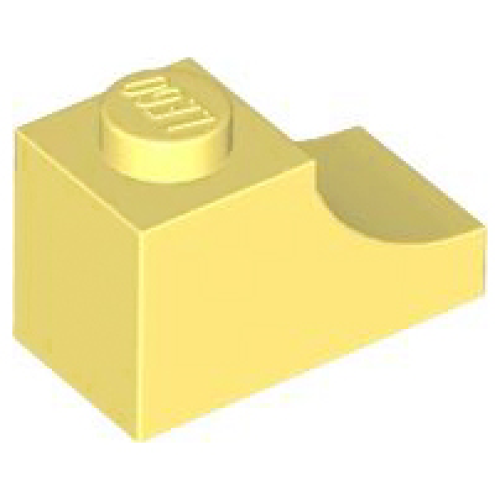 Деталь LEGO 78666 Arch 1 x 2 Inverted - Bright Light Yellow