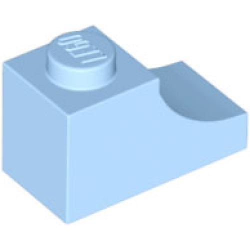 Деталь LEGO 78666 Arch 1 x 2 Inverted - Bright Light Blue