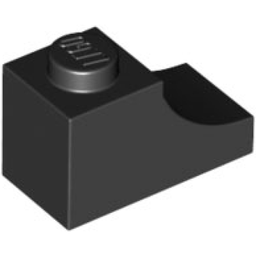 Деталь LEGO 78666 Arch 1 x 2 Inverted - Black