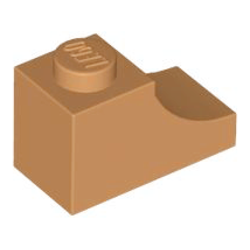Деталь LEGO 78666 Arch 1 x 2 Inverted - Medium Nougat