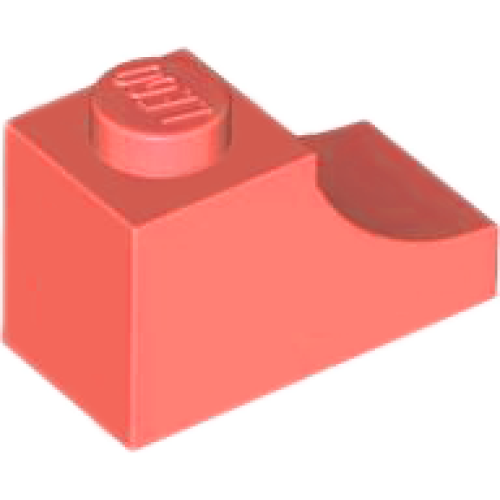 Деталь LEGO 78666 Arch 1 x 2 Inverted - Coral