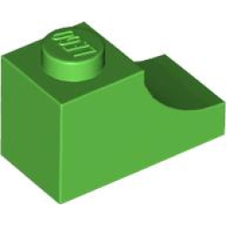 Arch 1 x 2 Inverted - Bright Green