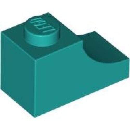 Деталь LEGO 78666 Arch 1 x 2 Inverted - Dark Turquoise