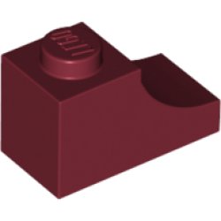 Arch 1 x 2 Inverted - Dark Red