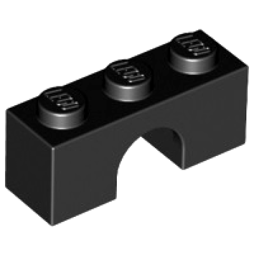 Деталь LEGO 4490 Arch 1 x 3 - Black