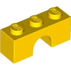 Arch 1 x 3 - Yellow