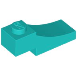 Arch 1 x 3 Inverted - Dark Turquoise