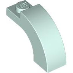Arch 1 x 3 x 1 2/3 Curved Top - Light Aqua