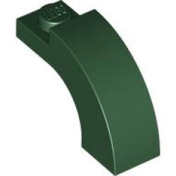 Arch 1 x 3 x 1 2/3 Curved Top - Dark Green