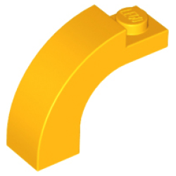 Arch 1 x 3 x 2 Curved Top - Bright Light Orange