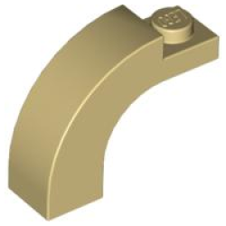 Arch 1 x 3 x 2 Curved Top - Tan