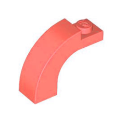 Arch 1 x 3 x 2 Curved Top - Coral