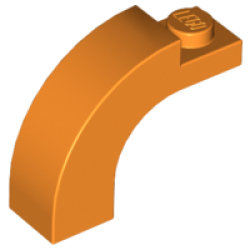 Arch 1 x 3 x 2 Curved Top - Orange