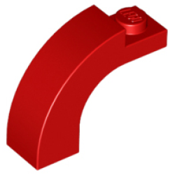 Arch 1 x 3 x 2 Curved Top - Red