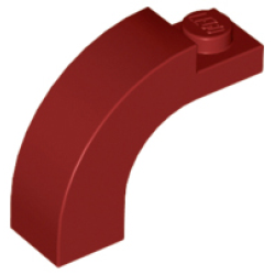 Arch 1 x 3 x 2 Curved Top - Dark Red