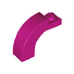 Arch 1 x 3 x 2 Curved Top - Magenta