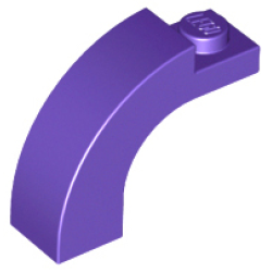 Arch 1 x 3 x 2 Curved Top - Dark Purple