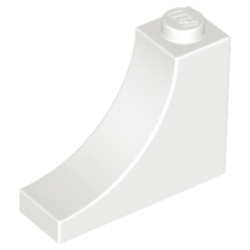 Arch 1 x 3 x 2 Inverted - White