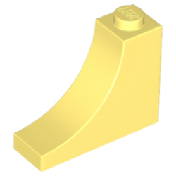 Arch 1 x 3 x 2 Inverted - Bright Light Yellow