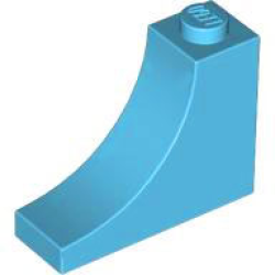 Arch 1 x 3 x 2 Inverted - Medium Azure