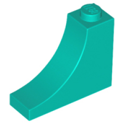 Arch 1 x 3 x 2 Inverted - Dark Turquoise