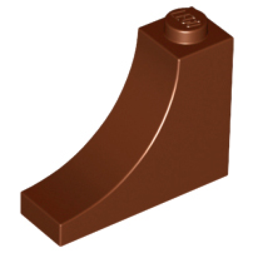 Деталь LEGO 18653 Arch 1 x 3 x 2 Inverted - Reddish Brown