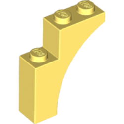 Arch 1 x 3 x 3 - Bright Light Yellow
