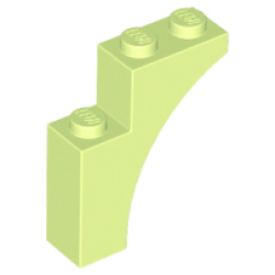 Arch 1 x 3 x 3 - Yellowish Green