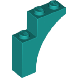 Arch 1 x 3 x 3 - Dark Turquoise