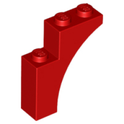 Arch 1 x 3 x 3 - Red