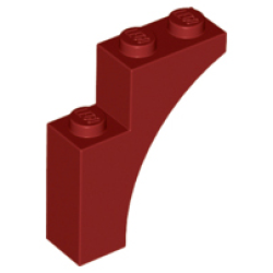 Arch 1 x 3 x 3 - Dark Red
