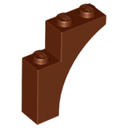 Arch 1 x 3 x 3 - Reddish Brown