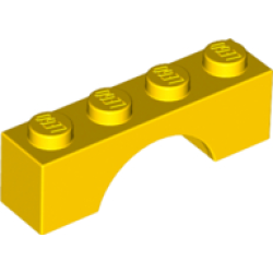 Arch 1 x 4 - Yellow