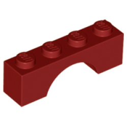 Arch 1 x 4 - Dark Red