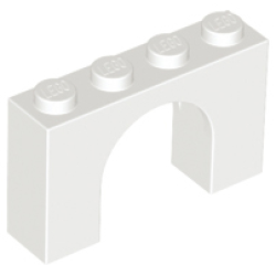 Arch 1 x 4 x 2 - White